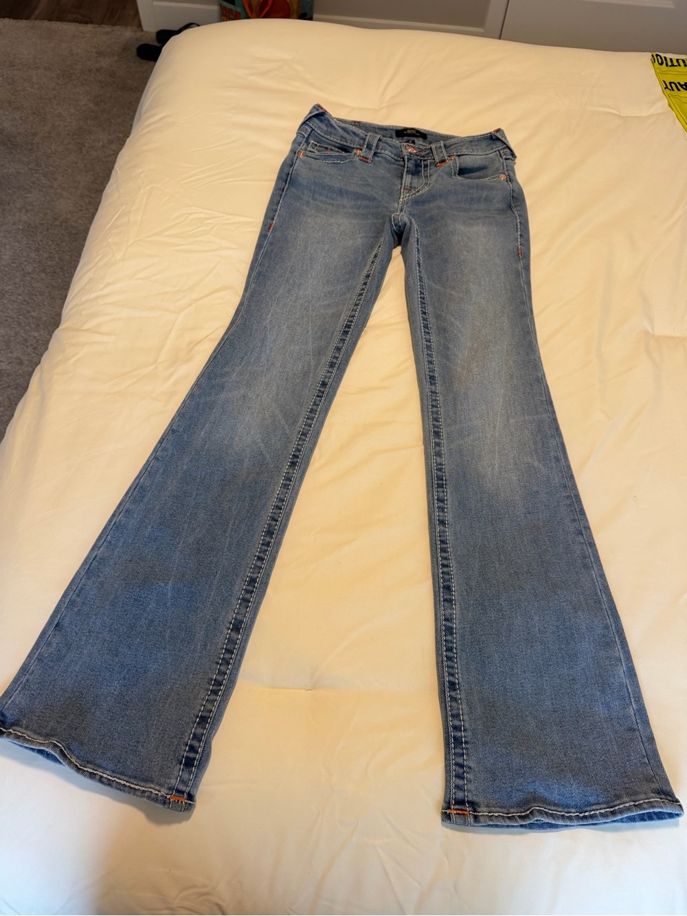 True Religion Light Blue Flare Jeans